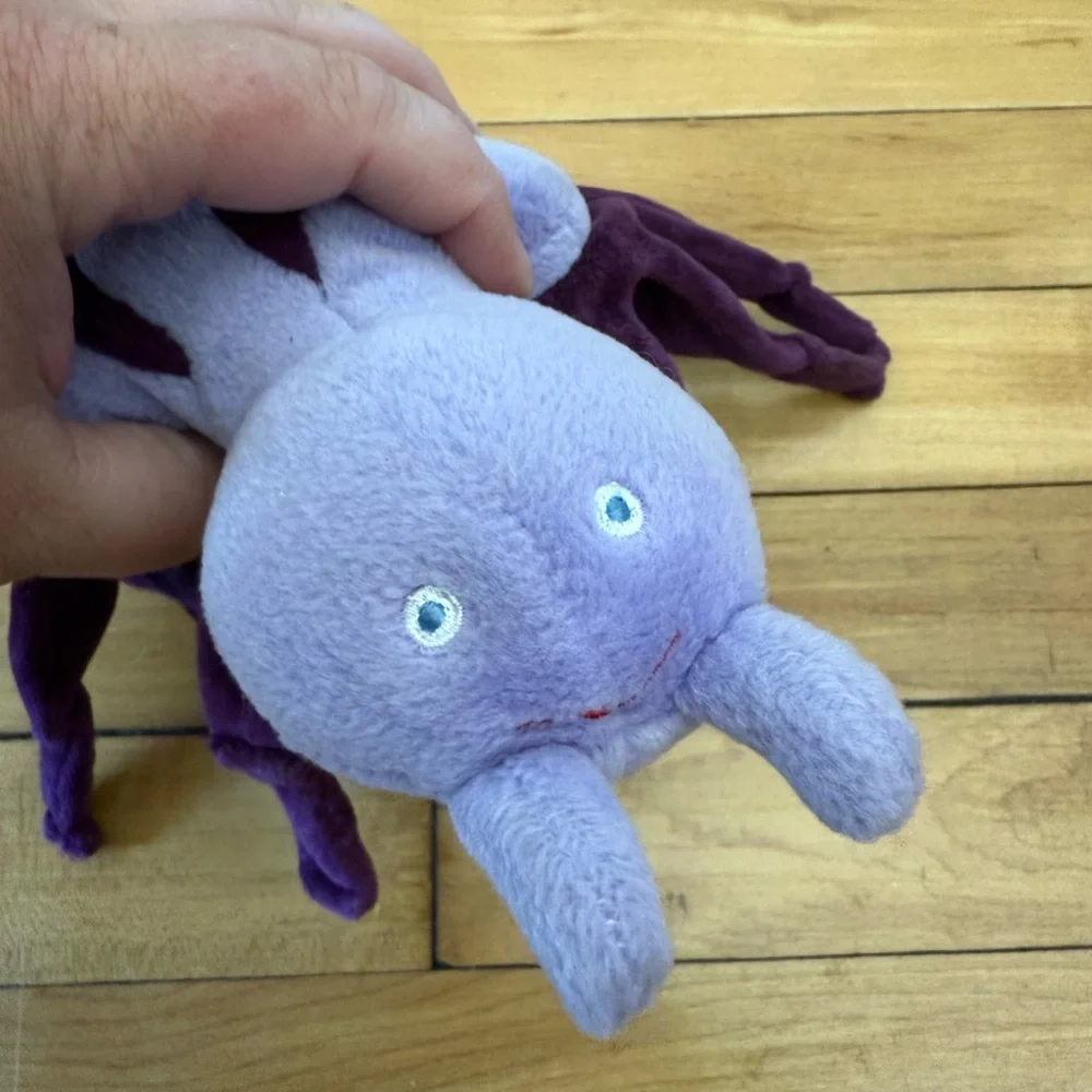 Vintage Gymboree Purple Spider Bug Hand Puppet‎ Plush Toy